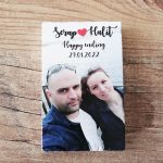 fotoğraflı magnet nikah şekeri